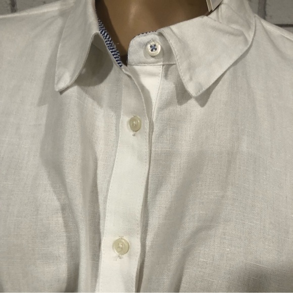 Vineyard Vines Women’s Tie Front Linen Blend Dress - Picture 8 of 9